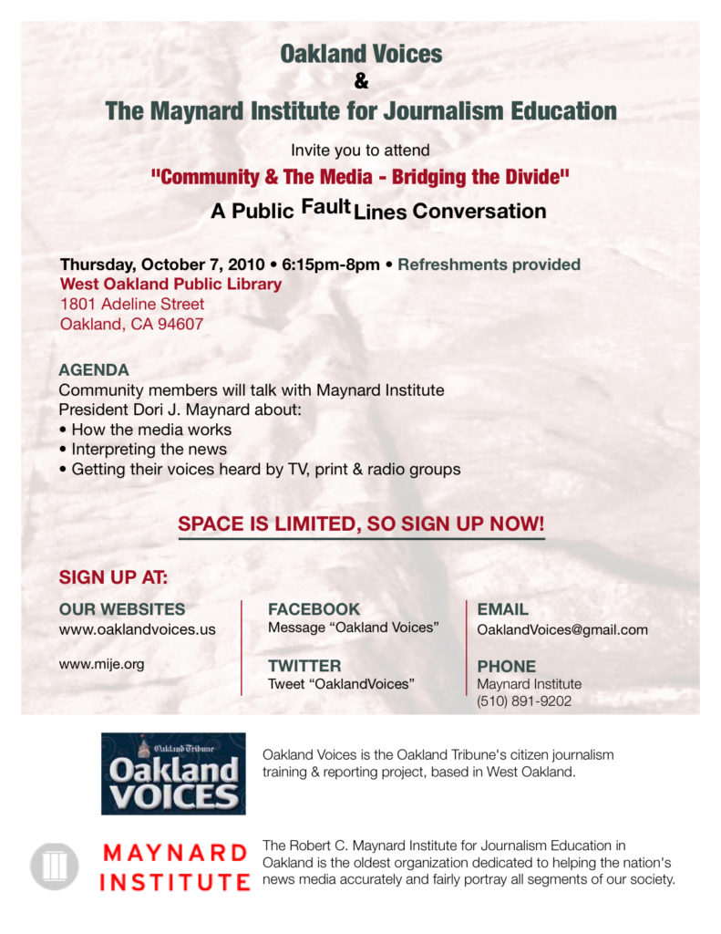 Faultlines Flier Oct 7 2010