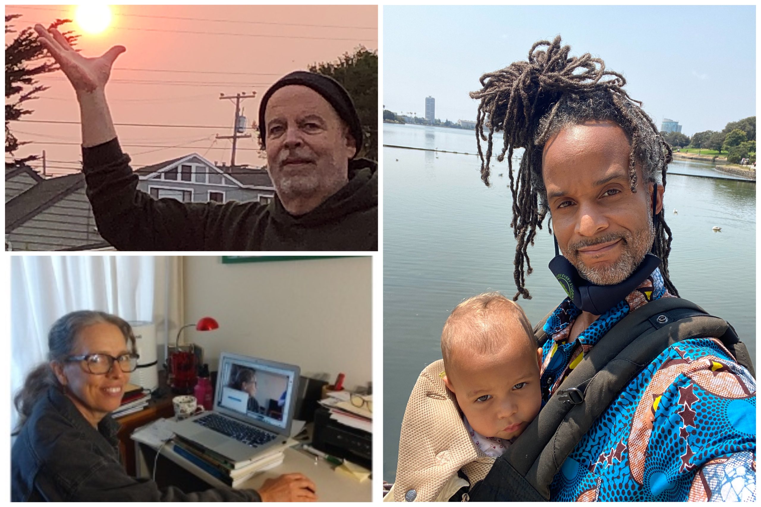 Three diverse teachers in Oakland in a collage image